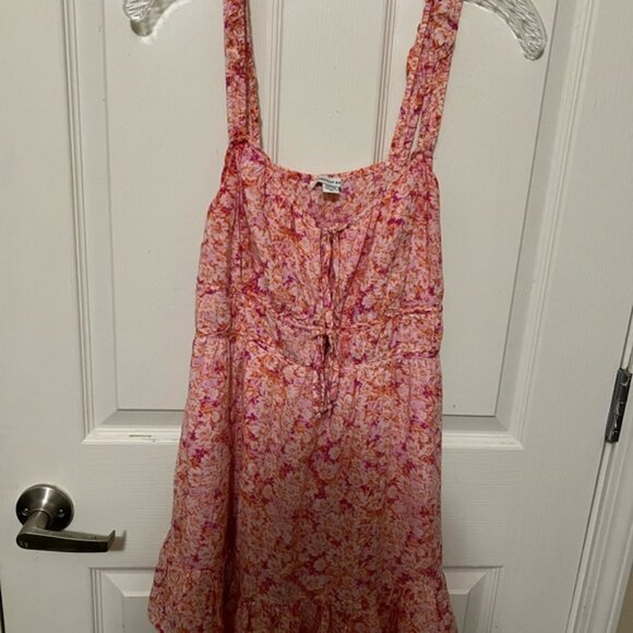 American Eagle Floral Pink Sleeveless Dress - Picture 1 of 5
